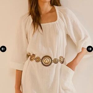 Free People Roam More Maxi dress ivory size medium